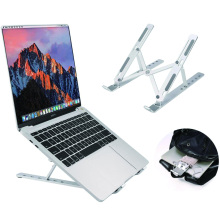 Suporte ergonômico flexível para computador Suporte vertical para laptop dobrável e dobrável estilo X Suporte para laptop dobrável ajustável de alumínio